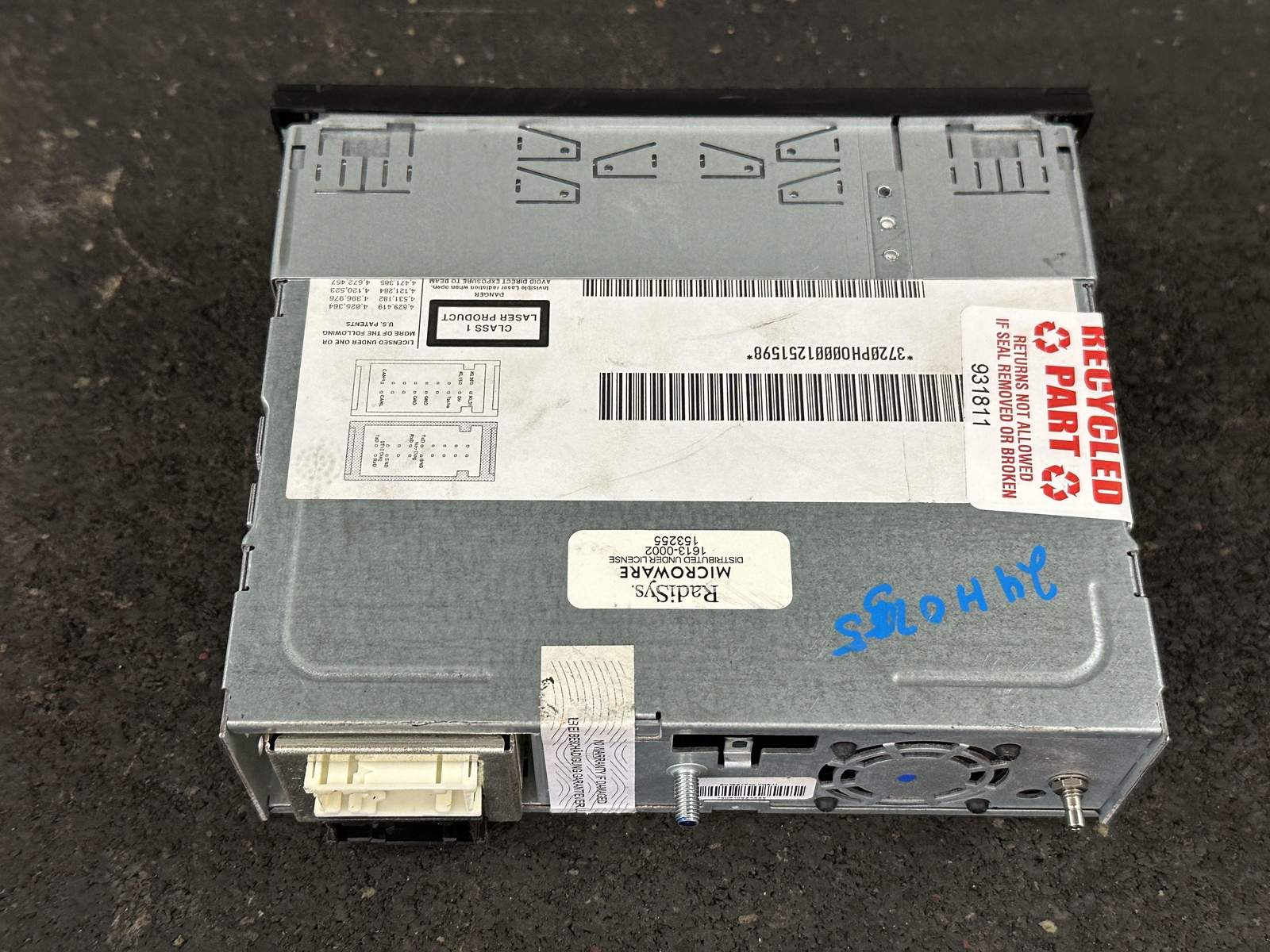 06-12 BENTLEY CONTINENTAL GT NAVIGATION AUDIO EQUIPMENT RECEIVER ID 3W0919887F