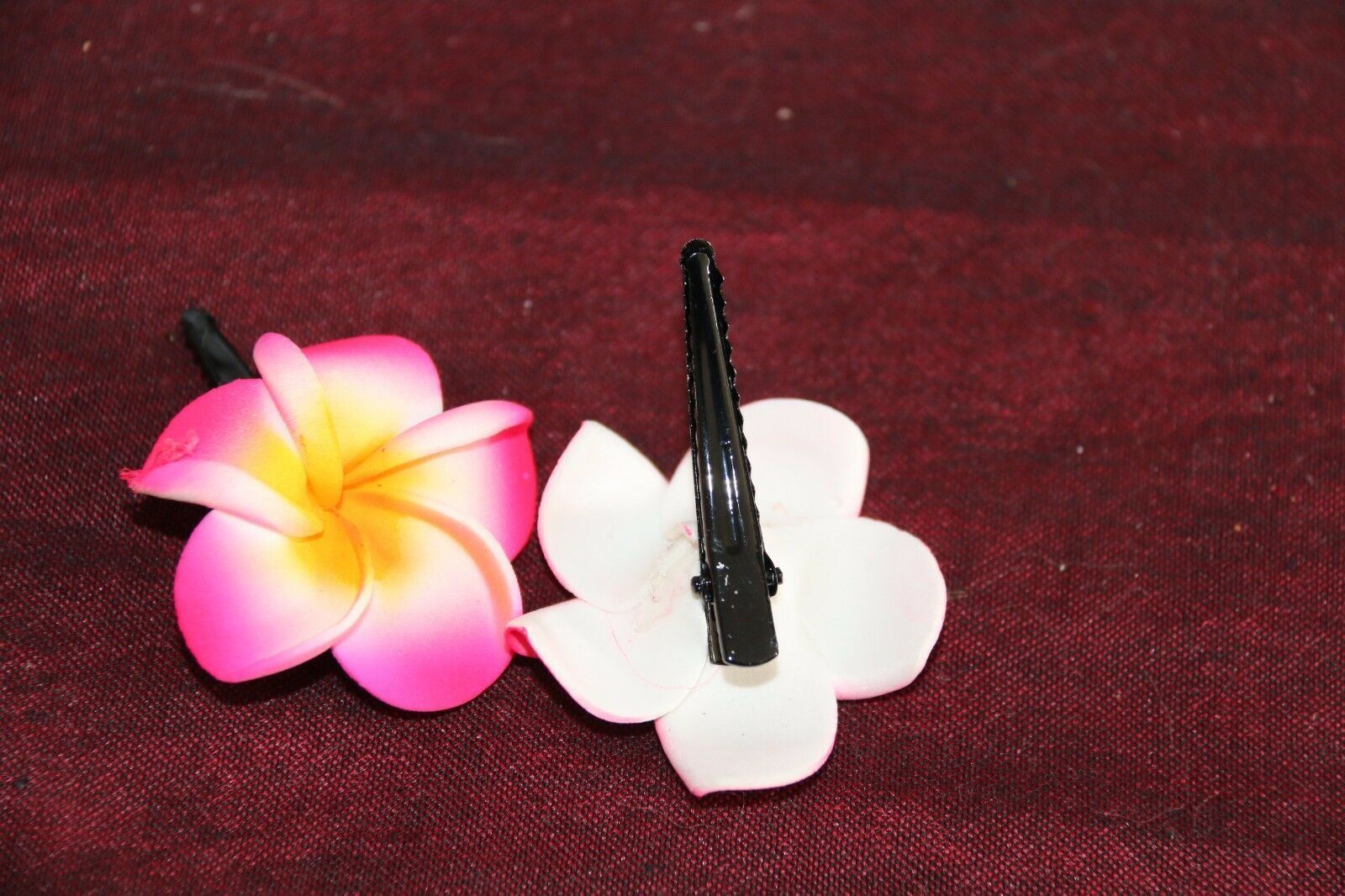 NEW Frangipani Crocodile Clips MANY COLOURS Frangipani Hair Clips