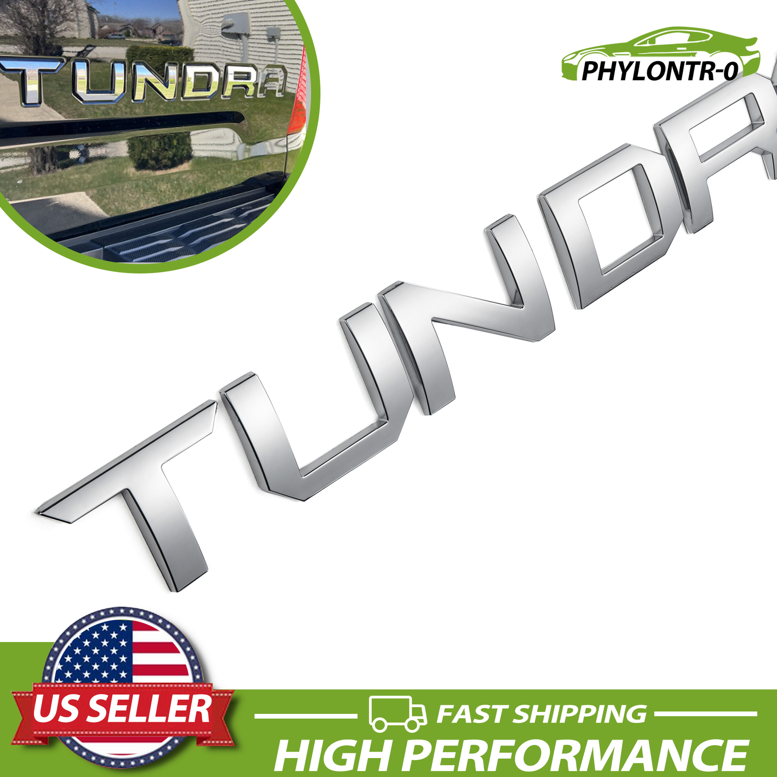 Black Tundra Emblems Red 3D Domed Raised Letters Emblem For Toyota Tundra Tailgate (2014-2021 Models) Tailgate Toyota Tundra - Foto 8