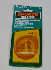 VTG Sony Sports MDR-E225G Stereo Dynamic Earphones New In Original Package NOS