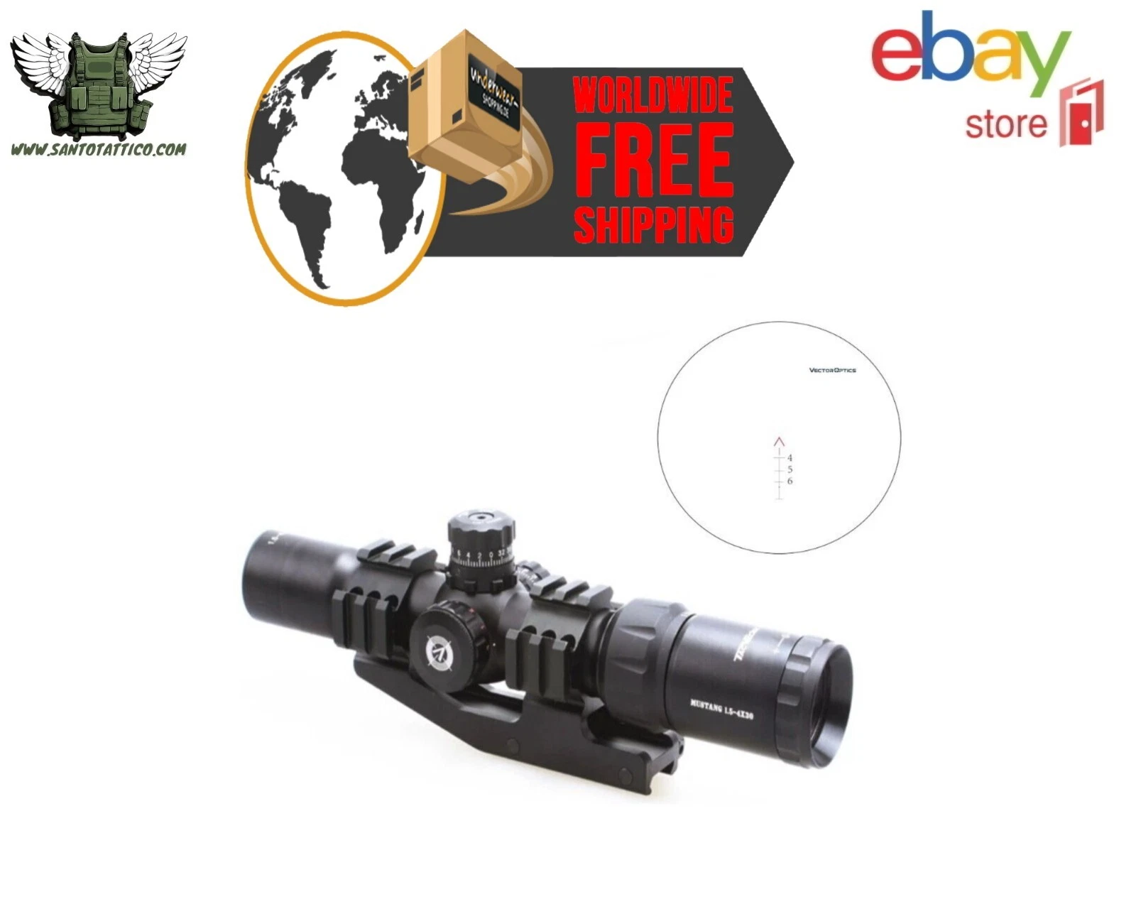 VECTOR OPTICS PROFESSIONAL RANGE SCOPE Mustang 1-4x30 SFP Gen. II FREE SHIPPING