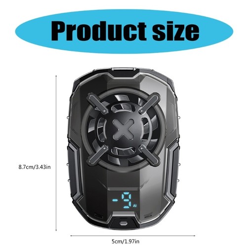 Semiconductor Technology Phone Cooling Back Clip Fast Cool Down With LED Display - Afbeelding 8 van 8