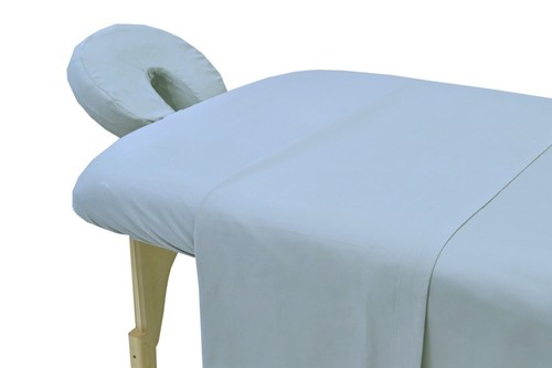 Juego de 3 fundas de cama faciales planas para mesa de masaje de microfibra colores - Imagen 15 de 58