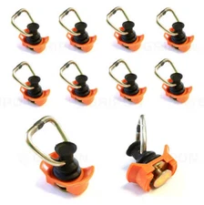 GRIPON (Pack of 10) Single Stud L-Track Fitting with D Ring for L Track Tie Down