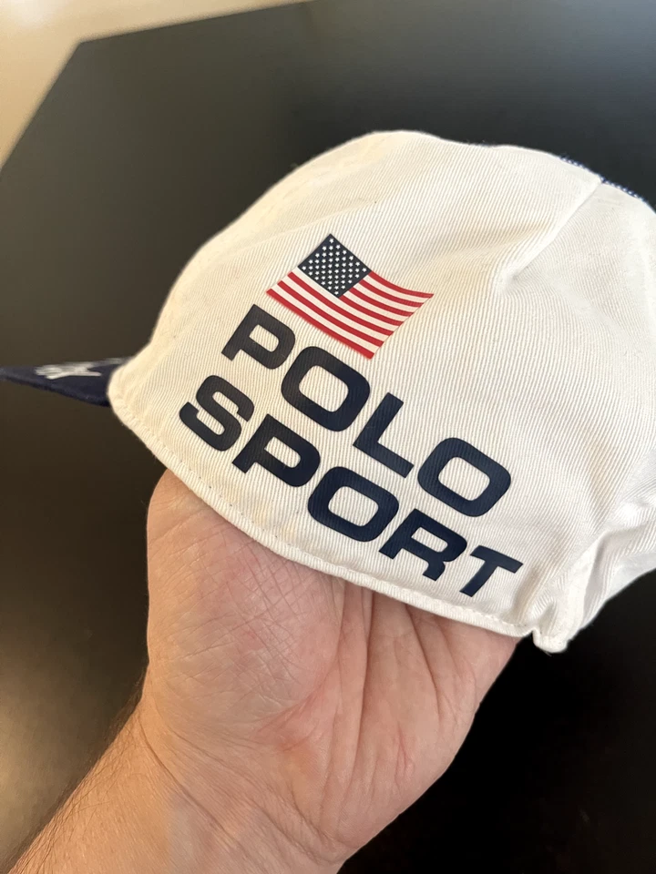 Велосипедная шапка Polo Sport Ralph Lauren L/XL Brooklyn New York белая хлопковая кепка - Изображение 3 из 4