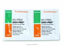 Smith and Nephew No Sting Prep Wipes, Box of 50