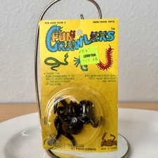 Vtg 80s Toy Fun Crawlers Original Packaging Taiwan Black Spider Halloween 1983