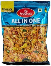 Haldiram's Namkeen - All in One Mixture, 200g Tea Time Snacks Pack Of 2