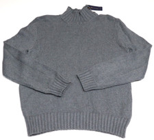 Polo Ralph Lauren Mock Neck Knit Sweater - Charcoal Grey- Medium - Brand New