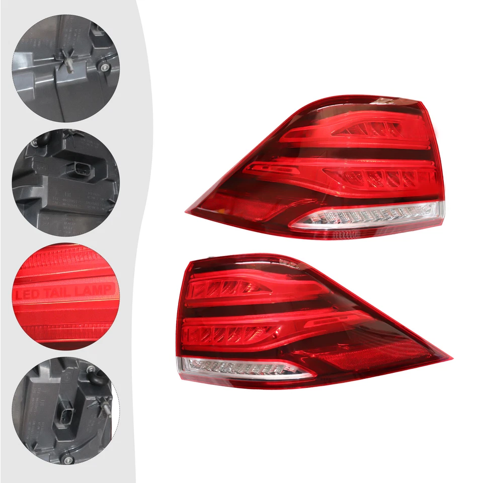 LED Tail Light Left & Right Side For 2016 2017 2018 Mercedes-Benz GLE350 GLE400 Foto 4 de 4