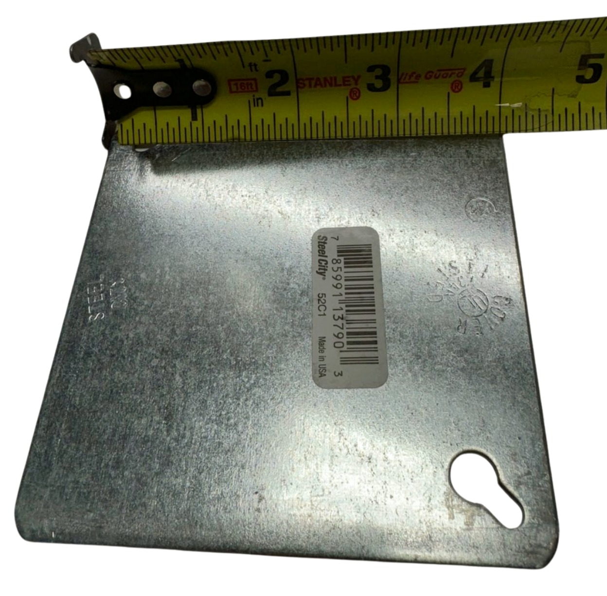 Steel City 52C1 Square Flat 4” Blank Electrical Outlet Box Cover *Free ...