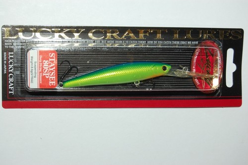 Leurre De Pêche Lucky Craft Staysee 80SP Suspension - #AS114 - 80mm, 8.6g - Occasion (SCRATCH)