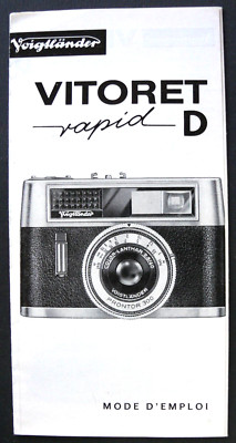 ANLEITUNG / INSTRUCTIONS FOR USE - VOIGTLÄNDER VITORET RAPID D - JUL. 1965