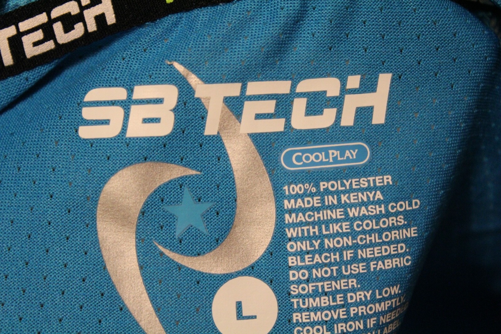 SB Tech Training Cool Play Mens Shirt Size L Long Sleeve Blue Polyester ...