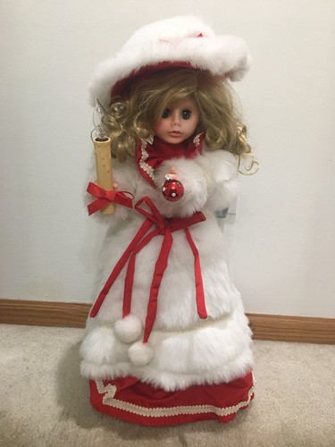 Cappotto di pelliccia vintage migliore ragazza animata di Babbo Natale con candela - Foto 2 di 10