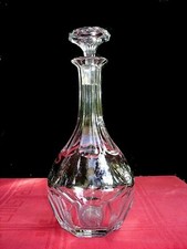 Baccarat Malmaison Compiegne Carafe Wine Water Crystal Carved Ribs Plates