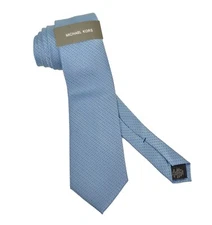 Michael Michael Kors  Mens Necktie Geometric Light Blue 