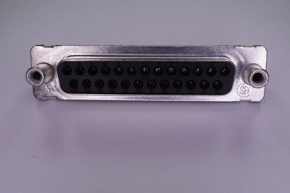 748612-1 Tyco D-Sub Connector 25 Pos Female 2.76mm Straight Through Hole NOS - Image 2 of 2