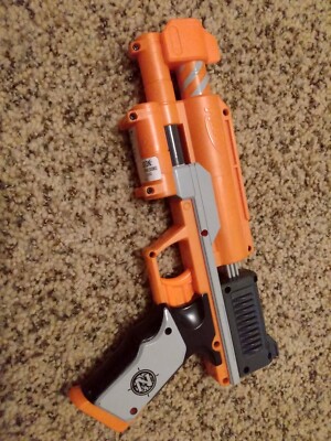 NERF Zombie Strike CLEAR SHOT Pistol BLASTER Orange | eBay