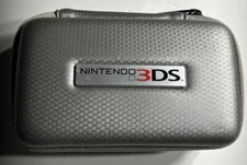 Nintendo 3DS Case Grey/Silver Console And Game Carrier Case 