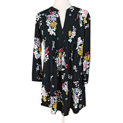 knee length dresses for ladies Long-Sleeve Jersey-Knit Mini Swing Dress for Women