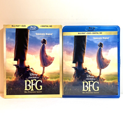 THE BFG (2016) Blu-Ray + DVD w/ Slipcover Mark Rylance Adventure