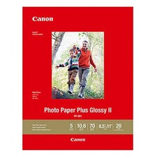 Canon. Photo Paper Plus Glossy II 8.5x11- 20 Sheets Genuine Canon NEW