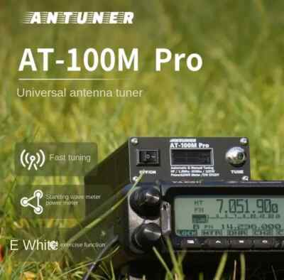 ANTUNER AT100M Pro 100W 1.8MHz-30MHz QRP Antenna Tuner For HF Radio