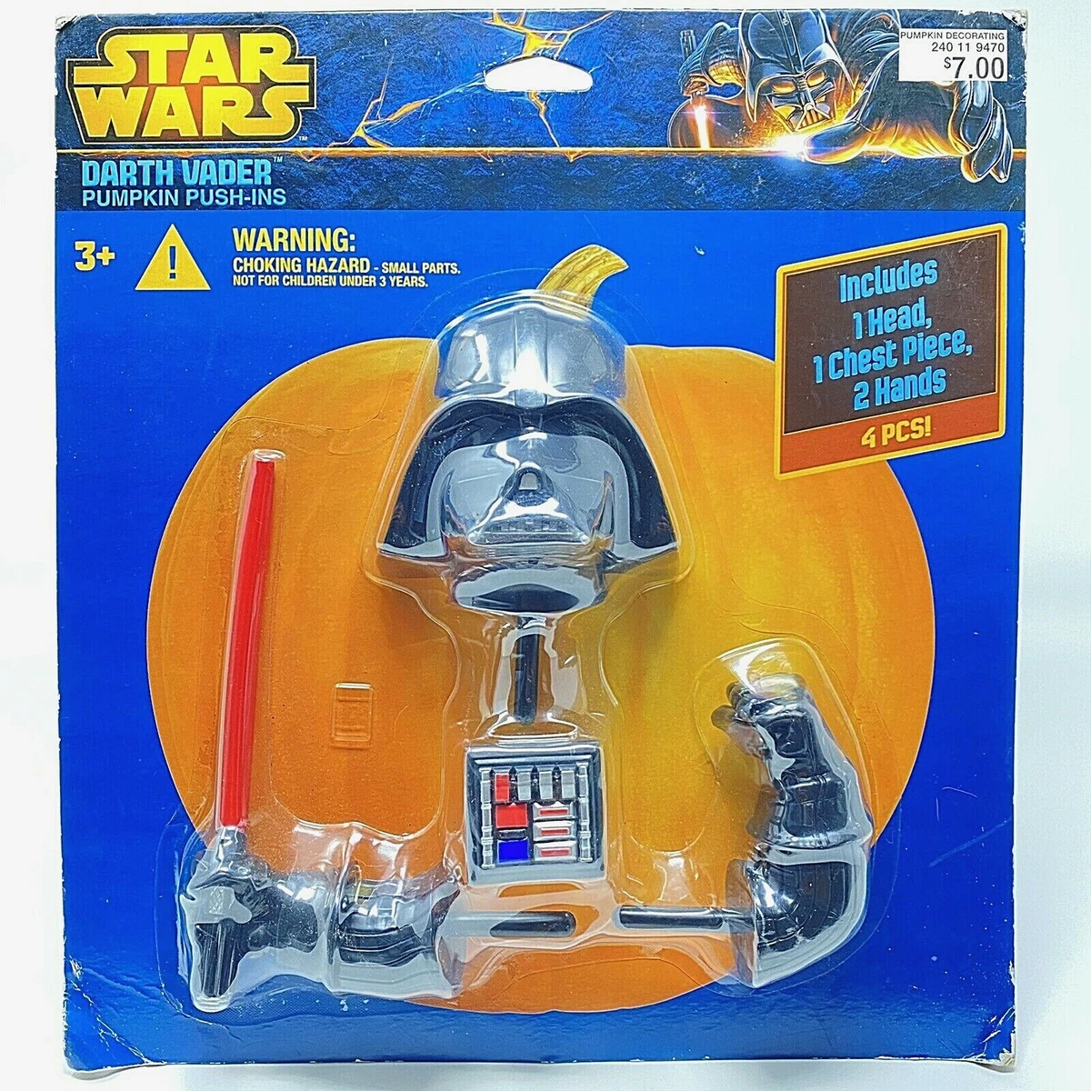 Piezas Push-in Pumpkin Star Wars Pumpkin Push-ins Fall Halloween Decorating Kit Darth Vader