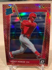 2021 Optic red dragon rc MICKEY MONIAK #ed 18/110! Philadelphia Phillies