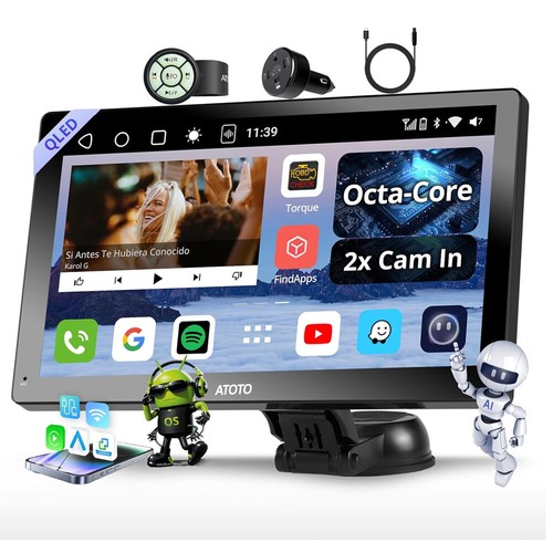 ATOTO P9 9" Android Car Stereo-4+32G ChatGPT AI Voice 4G LTE GPS Track NAVI Play