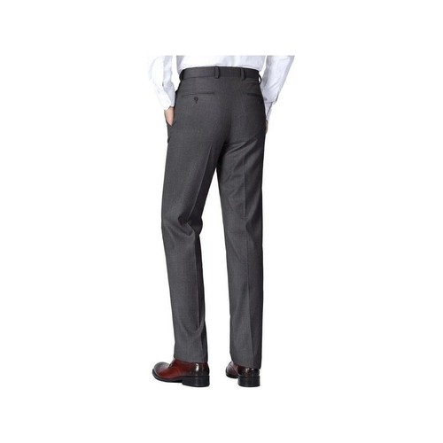 Traje de hombre Renoir frente plano pantalones separados calce ajustado sensación suave 202-1 carbón - Imagen 10 de 21