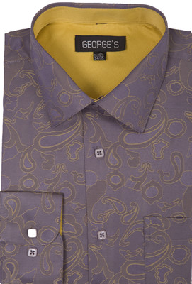 Men's Dress Shirt 60% Cotton 40% Polyester Fashion Design by George AH625 | eBay Men's Dress Shirt 60% Cotton 40% Polyester Fashion Design by George AH625 | eBay