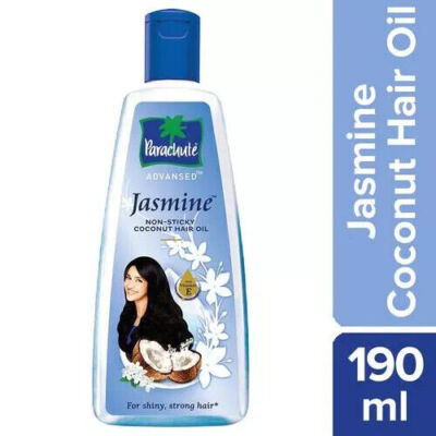 Parachute Advansed Jasmine Coconut Hair Oil   Non-Sticky, Vitamin E, Shiny