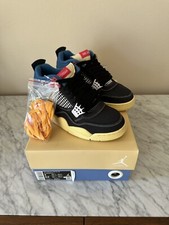 RARE NIB Size 5 - Jordan 4 Retro x Union LA Mid Off Noir