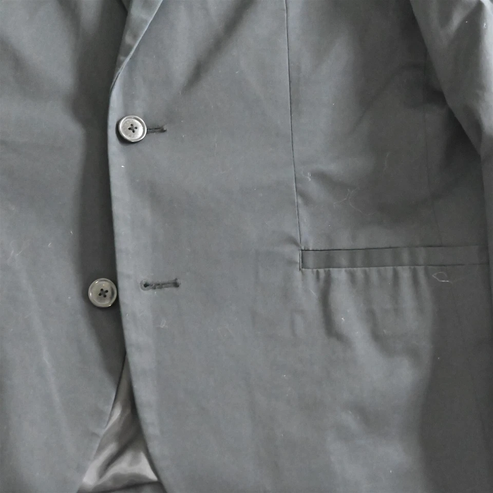 Blazer Armani Exchange Grande Negro Algodón Elástico Abrigo Deportivo Chaqueta Foto 3 de 4