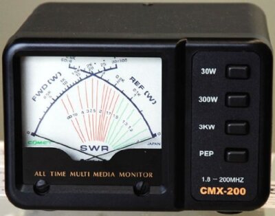 Comet CMX-200 COMET SWR Power Meter Band 1.8 - 200 MHz HF 30/300/3KW