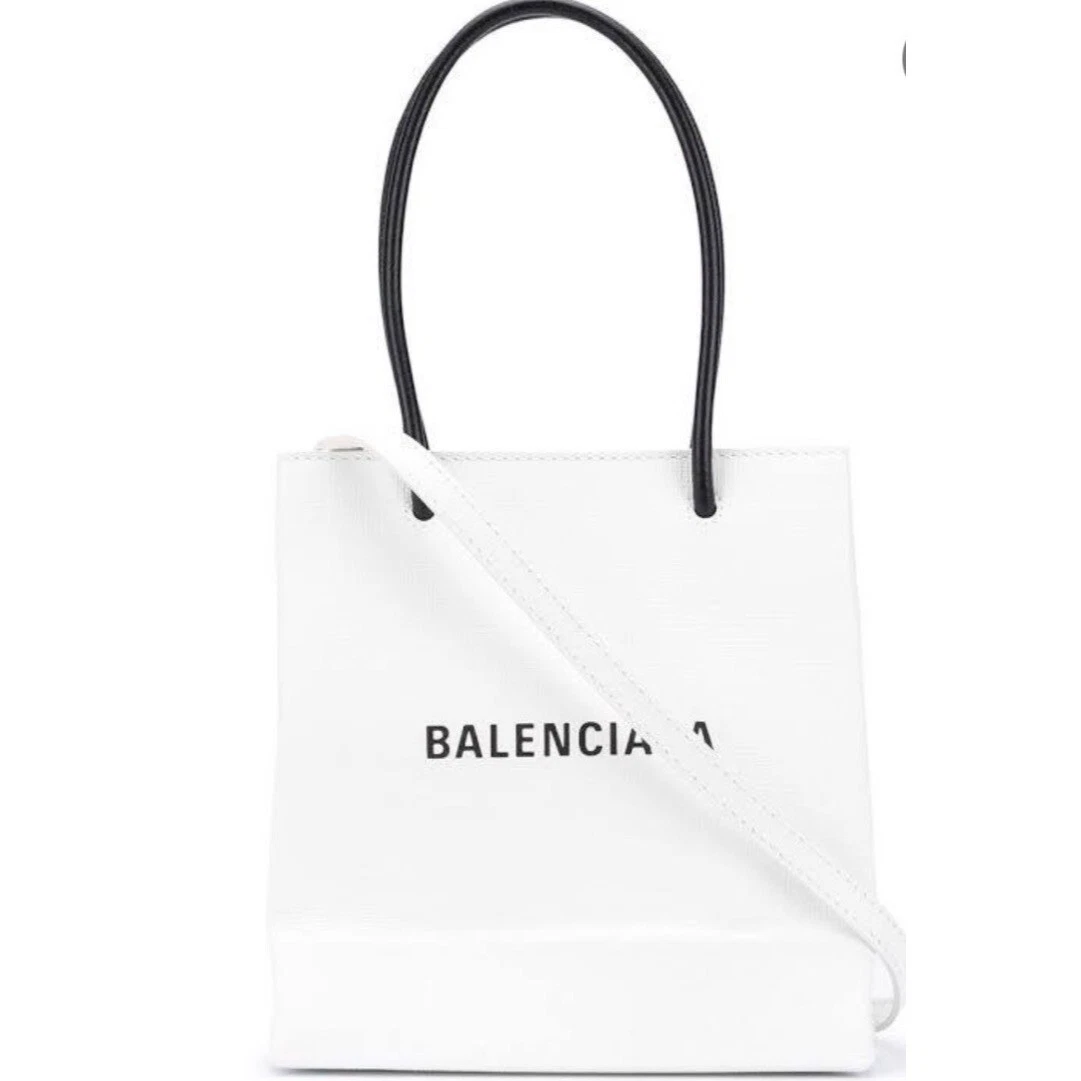 Balenciaga Womens XXS Shopping Tote Bag White Size OS NWT
