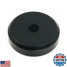 Menesia 45 Record Adapter Aluminum 45 RPM Adapter for Record Player (Black)