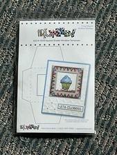 Art Gone Wild, AGC4-1209 Square Shaker Window Template Cling Rubber Stamp
