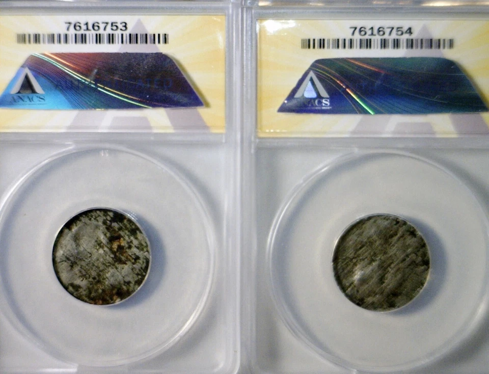 1920 ERROR ANACS VF20 SPLIT PLANCHET After Strike Buffalo Nickel Coins BOTH PCS! - Image 2 of 4