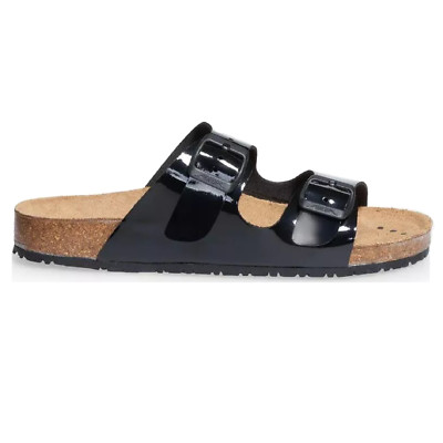 Abeba Shoes Nature Unisex Work Sandale Slippers Slides Arizona black 8088 SALE