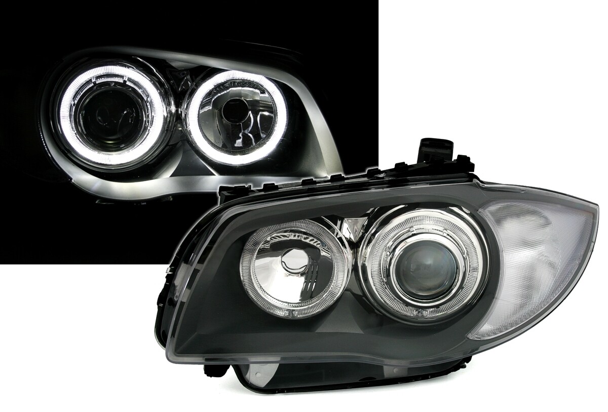 Angel Eyes Faro con Anillos LED Blanco BMW E87 E81 E82 E88 Gris