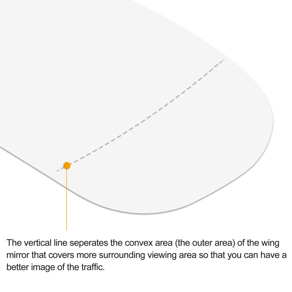 Espejo retrovisor térmico lado izquierdo derecho cristal con respaldo para Mercedes-Benz E500 E55 para AMG Foto 4 de 4