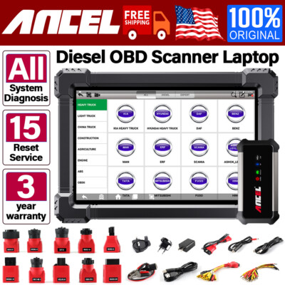Heavy Duty Diesel Scanner ECU ABS DPF SRS HD Truck Full System Diagnostic Tool