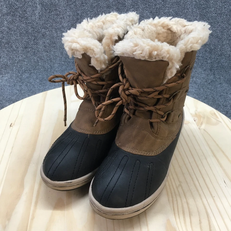 Pawz Botas Mujer 10 Gina Tobillo Invierno 36000W Marrón Negro Lana Resistente al Agua Foto 3 de 4