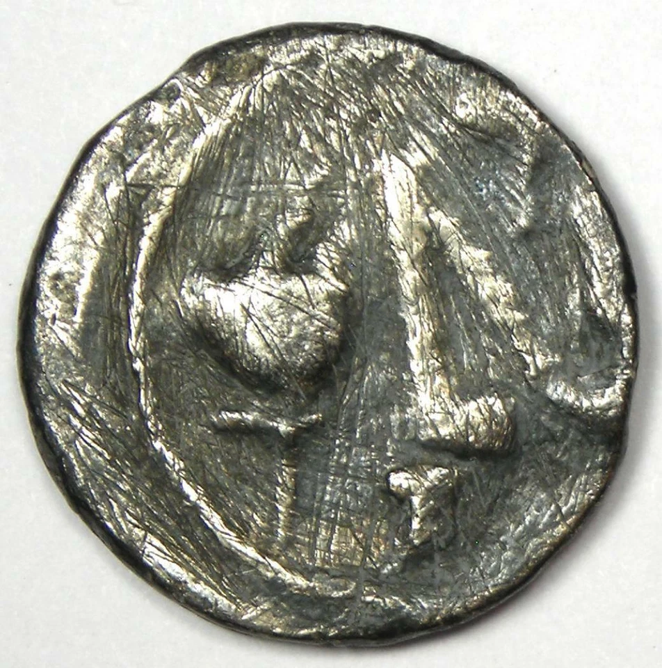 Julius Caesar AR Denarius Silver Elephant Coin 49 BC - VF Details (Scratches) - Image 4 of 4