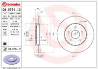 Brembo 2 Bremsscheiben Coated Disc Line Voll 280 Mm (08.9734.11) |