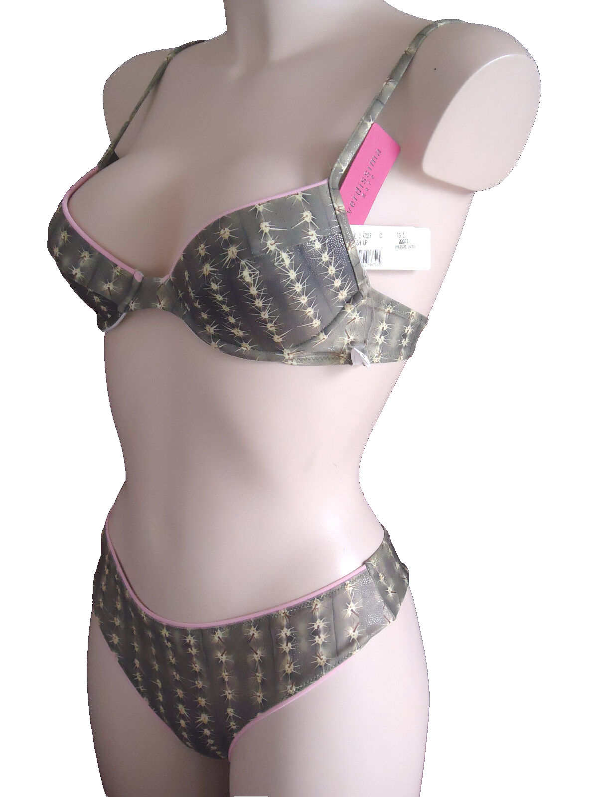 Verdissima Mare Cactus Push-Up Gr.70C & Thong Shaped cup Underwired bra