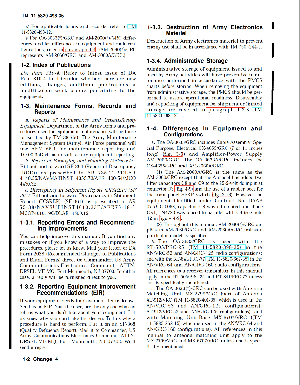 76 Page RADIO SETS AN/VRC-53 AN/VRC-64 AN/GRC-125 AN/GRC-160 Maint ...